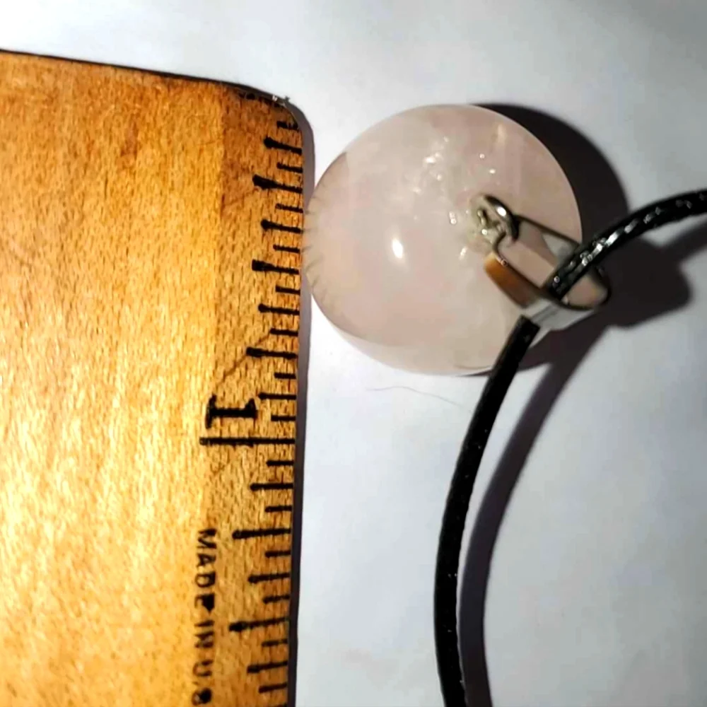 NWT 100% Natural Pink ROSE QUARTZ Crystal 20mm Apple 18